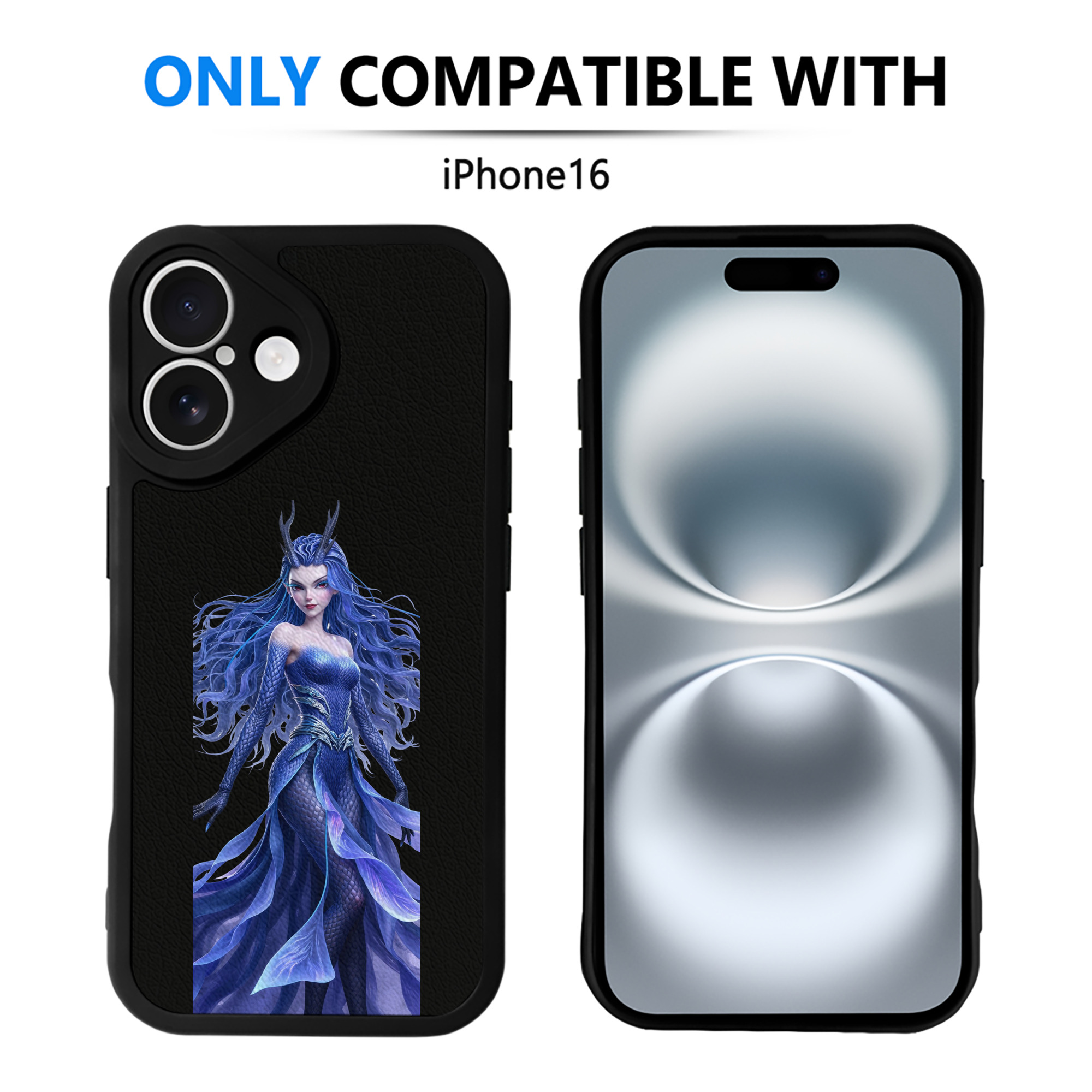 （画像用） Ne Zha 2 ナタ 魔童の大暴れ 【iPhone 16シリーズ対応】シリコンスマホケース（レザー調） 材質：シリコン